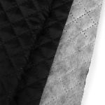 Термостежка Подкладка 100г/м², шир.150см, 170Т №0124/3070, рис.№4-1 клетка 2см, цв.черный Синтепон 50м