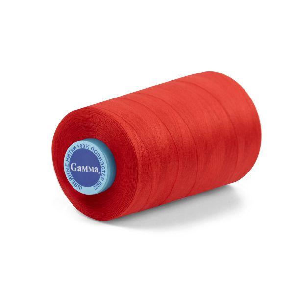 Нитки универсальные Gamma 50/2, 4570 м (5000 ярд) / 1 кат., 111 красный