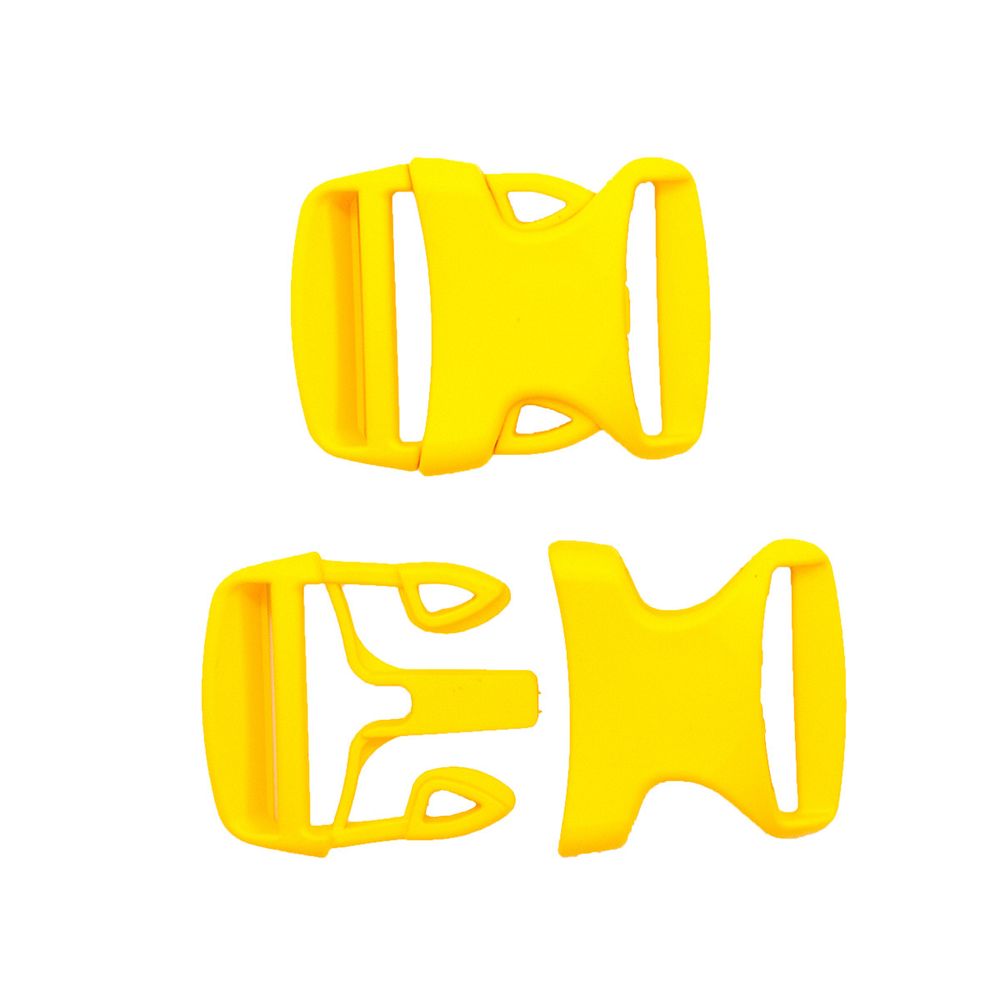 Фастекс (пряжка трезубец) пластик 30 мм, 50 шт, 23 желтый