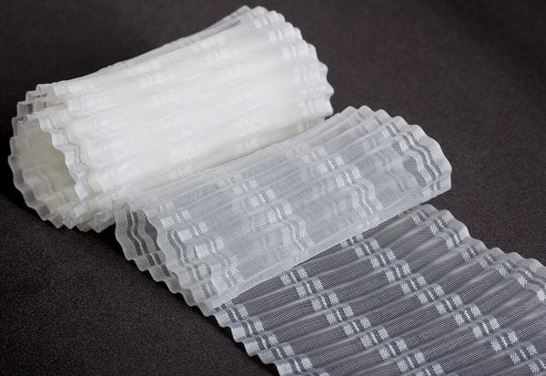 Лента капроновая (органза) 85.0 мм / 10±0.5 метров, для бантов, белый, Gamma 1с92В