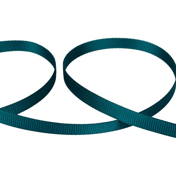 Лента репсовая (в рубчик) 6.0 мм / 45.5 метров, 011 т.зеленый, Gamma GR-06