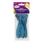 Набор воздушных шаров 30 см, 5 шт, 02 хром металлик синий, Boomzee BXMS-30