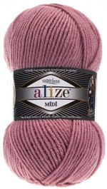 Пряжа Alize (Ализе) Superlana Midi / уп.5 мот. по 100 г, 170м, 204 темная пудра