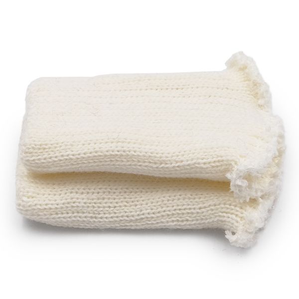 Манжеты трикотажные 7.0х9.5 см, 1 пара, плотные без шва, 301/с снежок