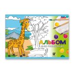 Альбом для рисования 100 г/м², A4 29х20.5 см, 12 л. на скобе, 10 шт, Зоопарк 000645, Светоч 12АЛСК4_1_3_9