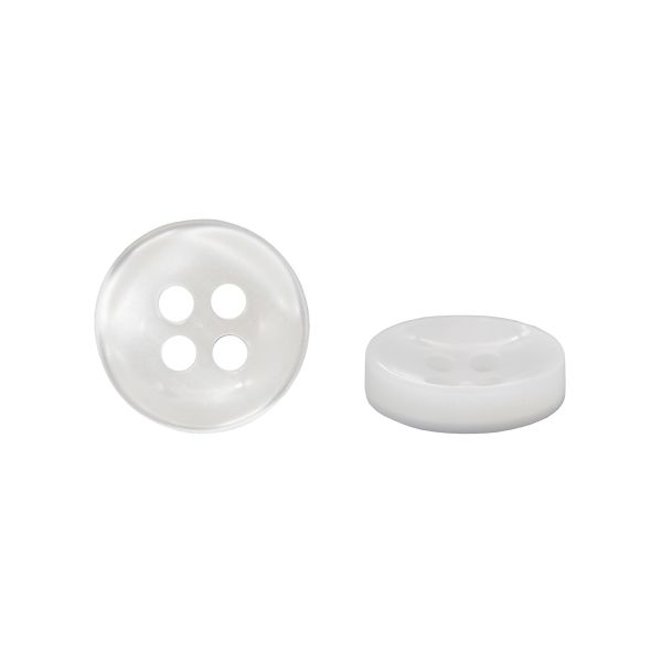 Пуговицы 4 прокола 18L (11мм), (White белый) CB, 72 шт