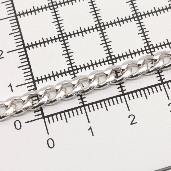 Цепь алюминиевая 6,5 мм, 5,0 мм, боб(10 м) (никель) K17312