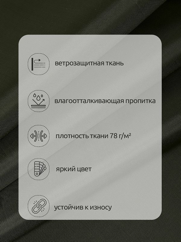 Оксфорд 200D PU1000 78 г/м², 150 см / 5 метров, ОКС.TBY200D.S305.5, S305 хаки