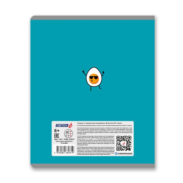 Тетрадь со справочным материалом Большая перемена, выбор.лак, A5 48 л. на скобе 65 г/м², белизна 100% 10 шт клетка, 01814 Большая перемена География, Светоч Т280