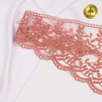 Кружево на сетке 85 мм, цв.N0815 капучино, уп.13.7м, Kruzhevo