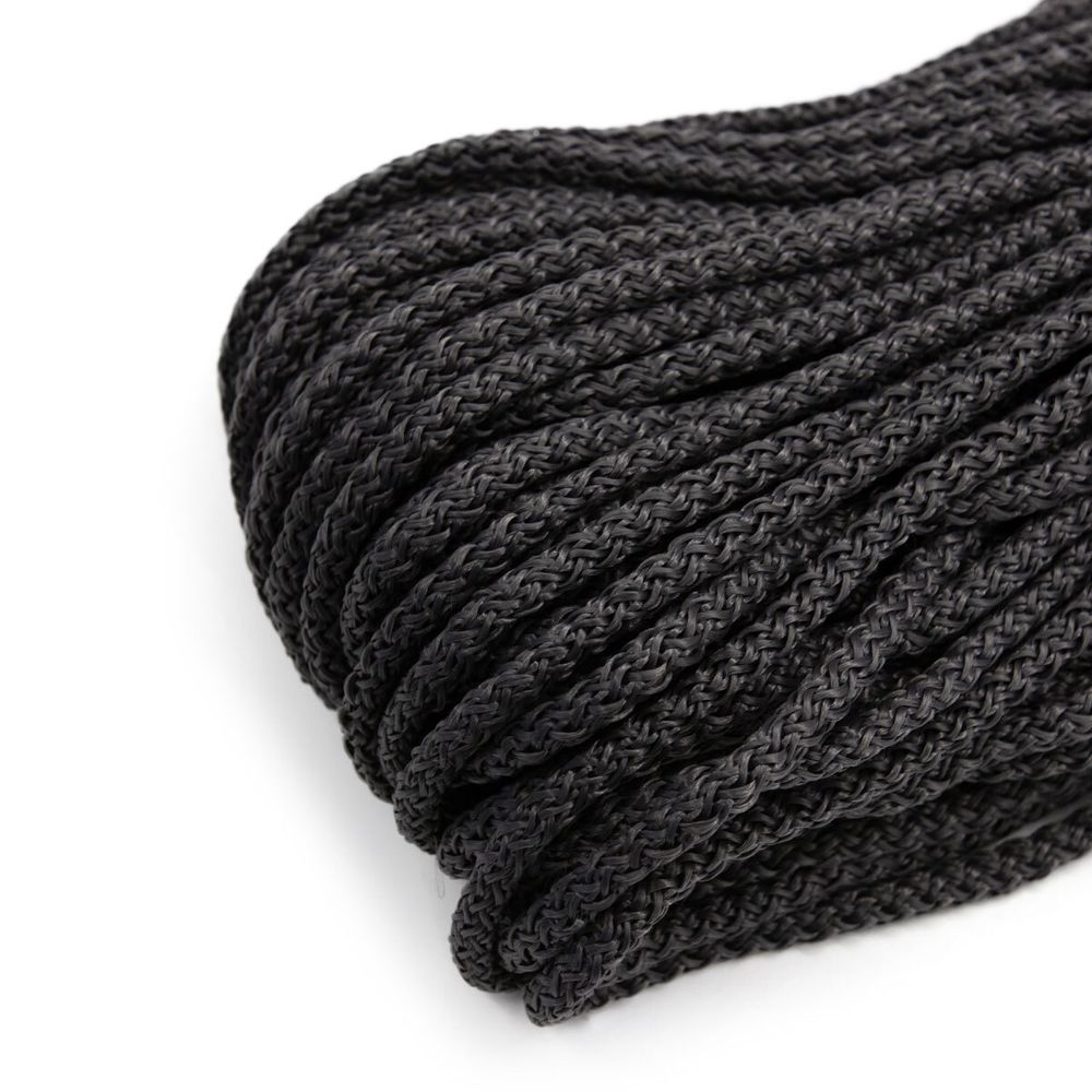 Шнур полипропилен круглый вязаный ⌀6.0 мм / 100 метров, 6-14 т.серый