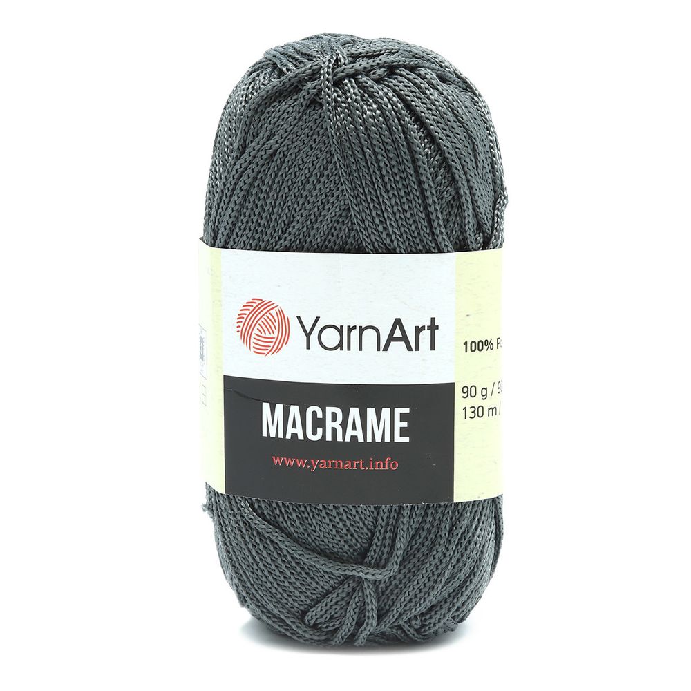 Пряжа YarnArt (ЯрнАрт) Macrame / уп.6 мот. по 90 г, 130м, 159 серый