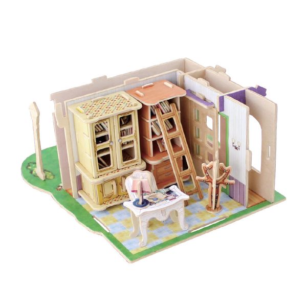 Пазл 3D 20х21х11 см, кабинет, Rezark ROTC-005