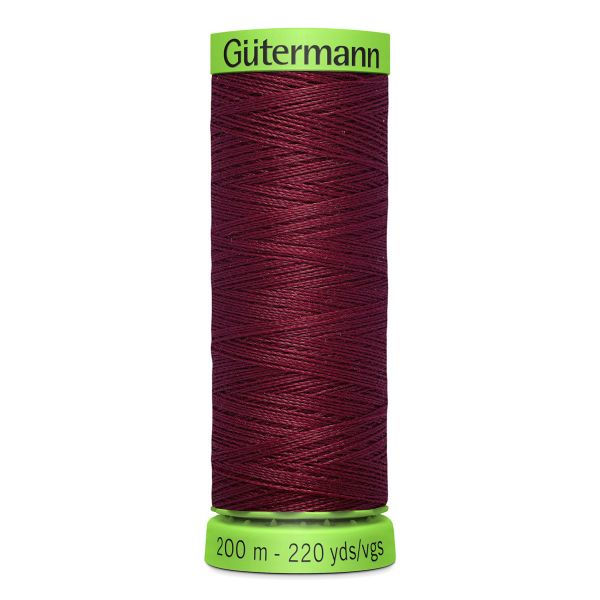 Нитки для тонких тканей Gutermann Extra Fine 150, 200м, 368 бордо, 5 катушек