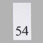 Этикетка-размерник, белый, 10х20 мм, 100 шт, 54