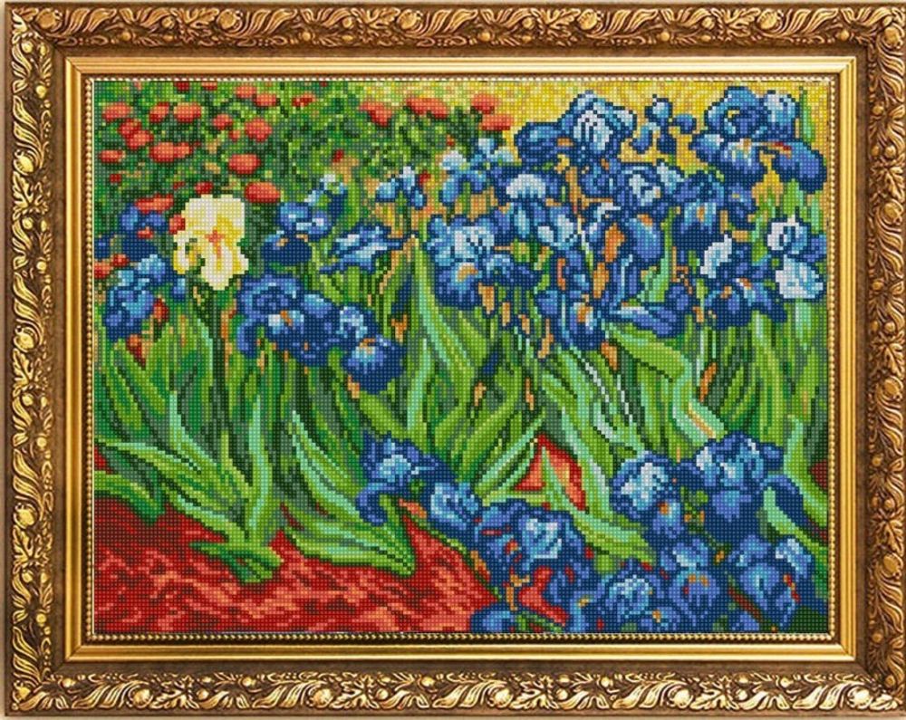 Рисунок для вышивания бисером Конек, 1273 Ирисы (Ван Гог) 29х39 см