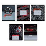 Тетрадь ученическая школьная A5+ 24 л. на скобе 65 г/м², белизна 100 %, 15 шт, клетка, 01116 Микс-Экстрим-хобби, Светоч Т72