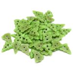 Пуговицы 2 прокола 26L=16мм Елочка, пластик, салатовый (св.зеленый), 50 шт