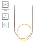 Спицы круговые ⌀4.0 мм, 40 см, с металлическим тросиком, Alpina SIL-40