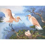 Набор для вышивания нитками Hobby&Pro, Уютное гнездышко 37х28см