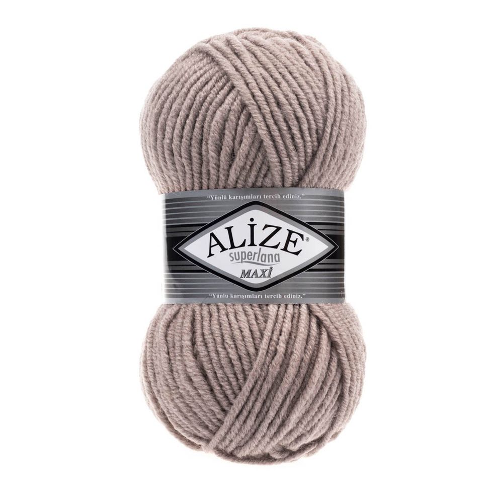Пряжа Alize (Ализе) Superlana Maxi / уп.5 мот. по 100 г, 100м, 541 норка А