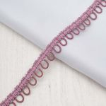 Тесьма декоративная с петлями 15 мм / 18.29 метра, старая роза, 13-7735