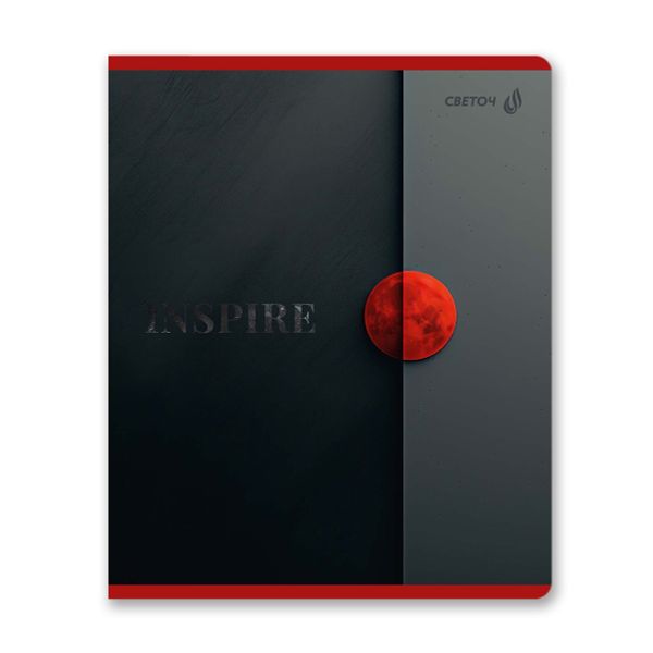 Тетрадь ученическая общая, софт-тач ламинация + выборочный лак, A5+ 96 л. на скобе 65 г/м², белизна 100 %, 5 шт, клетка, 01004 Тень полуночного сада, Светоч 96Т17