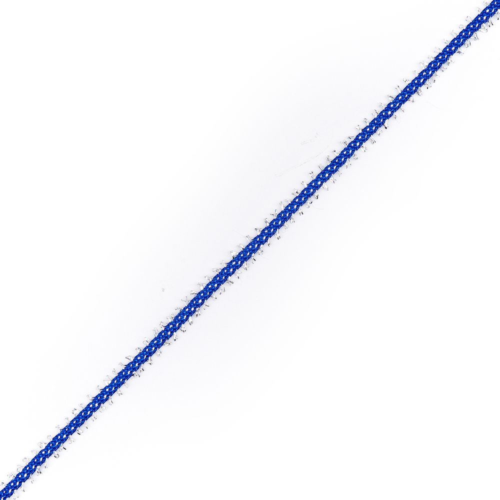 Шнур отделочный плетеный ⌀6.0 мм / 30 метров, василек, С887Г7