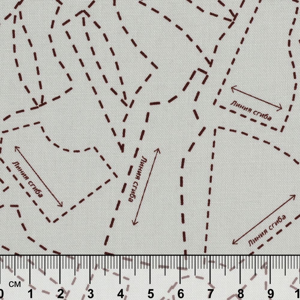 Ткань для пэчворка Peppy Век моды, рулон 112 см / 5 метров, ВМ-04 серый, Peppy