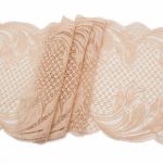 Кружево бельевое эластичное 210 мм / 10 м, 7735066 бежевый