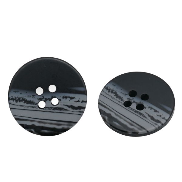 Пуговицы 4 прокола 36L=23 мм, пластик, col.A черный, 36 шт, CN2824
