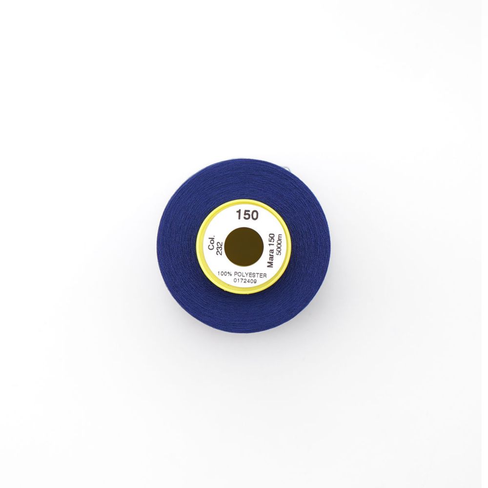 Нитка особо тонкая Gutermann Mara №150 (150/2), 5000 м, 713961, цв. 232 кобальт, 1 катушка