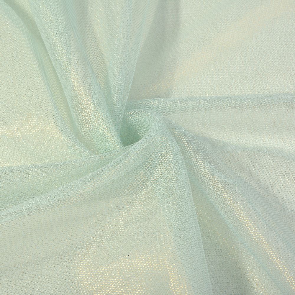 Фатин перламутровый 150 см / 15 метров, T538-90, цв.мята