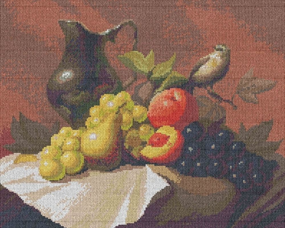 Набор для вышивания нитками Нитекс, Натюрморт с кувшином 40х32 см