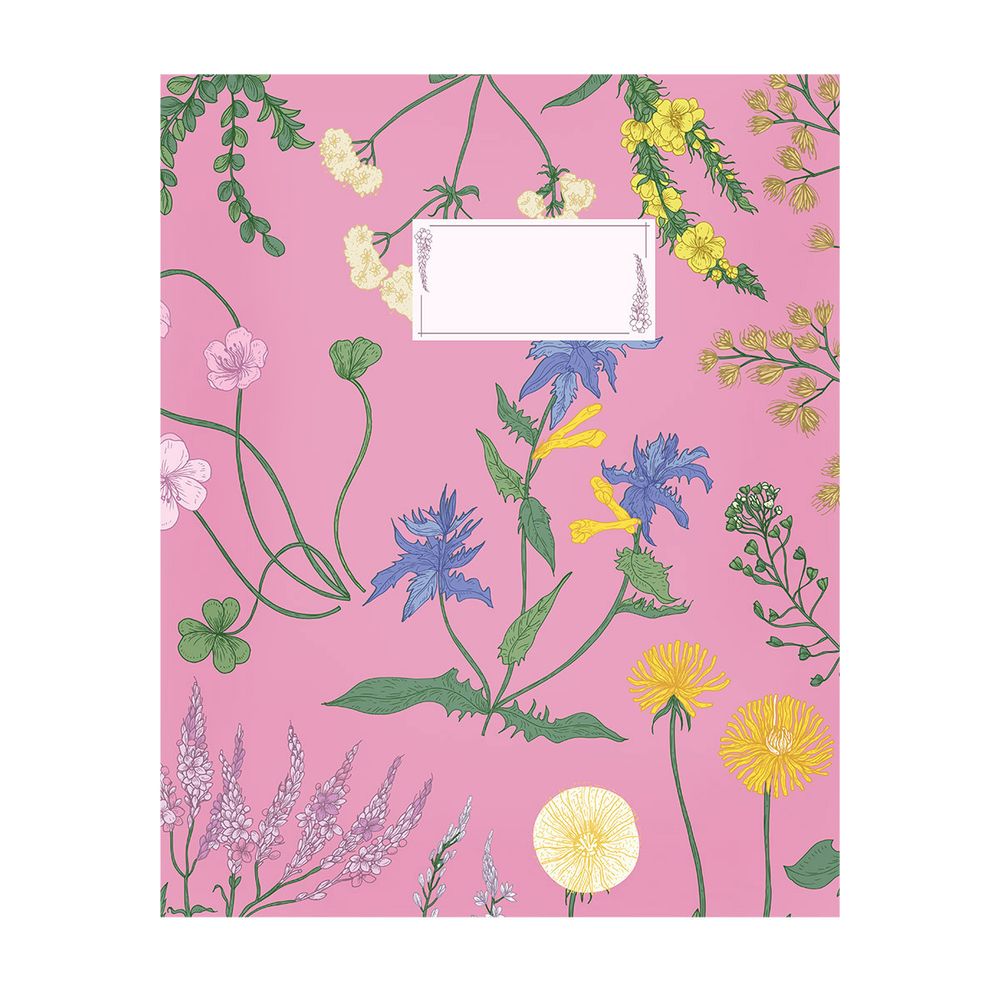 Тетрадь Краски жизни A4 96 л. на скобе 60 г/м², 5 шт, клетка, SVT 960221 03 розовый, Светоч