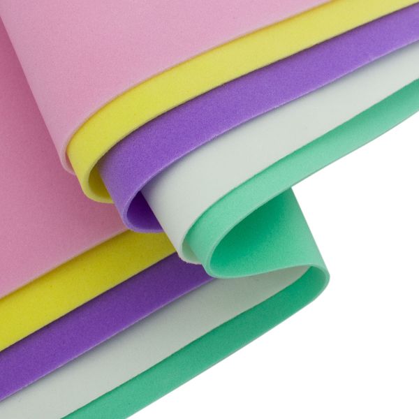 Набор фоамирана 1,0 мм, 5 листов, 25х25см, ф-0005 светлый