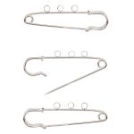 Булавки для подвесок с 3-мя глазками, 65 мм, упак., 3 шт, Астра, серебро /TOS/