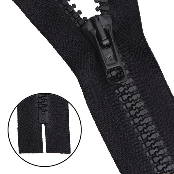 Молния трактор Arta Т6 (6 мм) 1 зам., н/раз., 18 см, цв. 077 черный, уп.10 шт