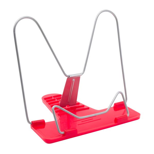 Подставка для книг Универсал с металл. лепестком, цв. в ассорт. (красный), П-03