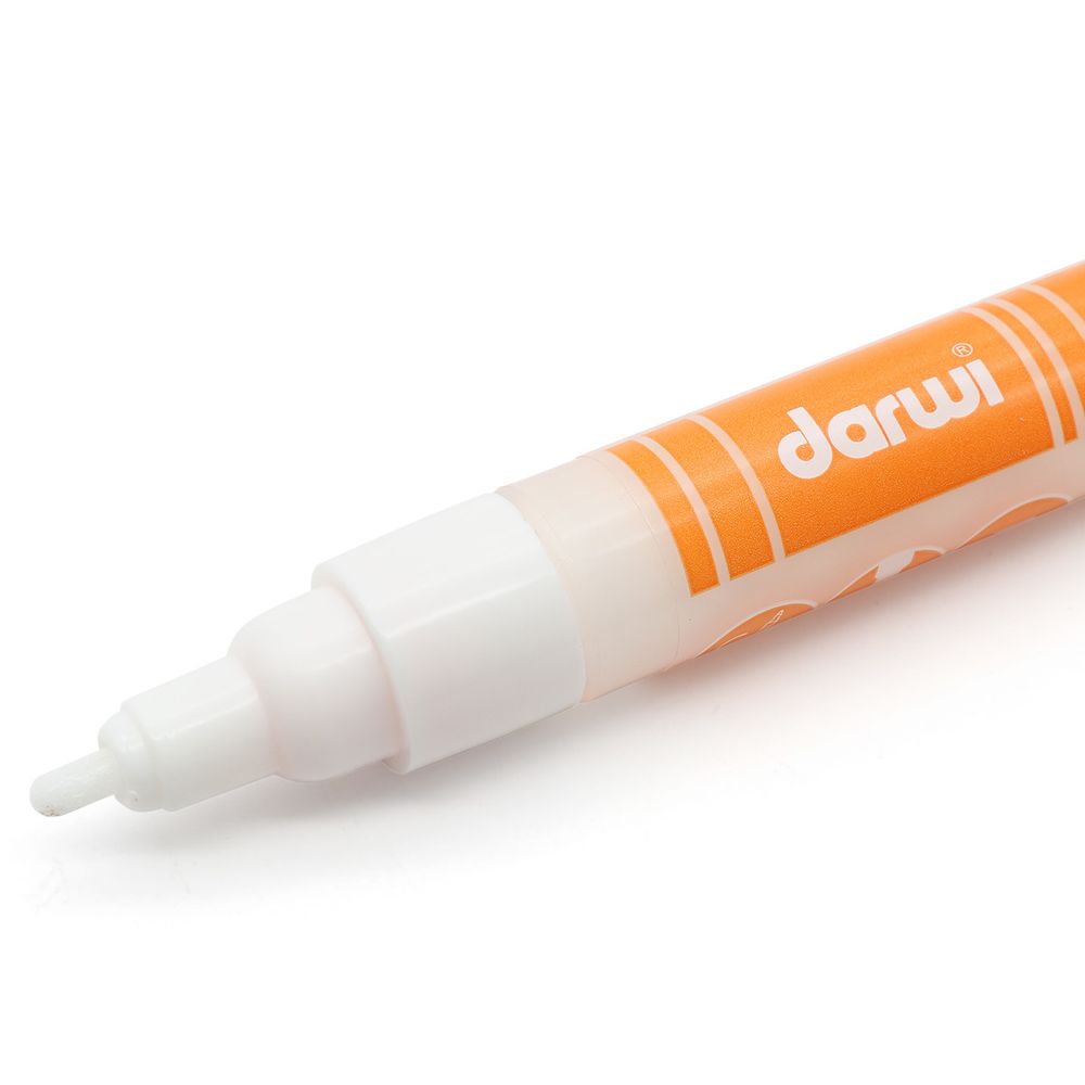 Маркер для ткани Darwi TEX Opak, 2мм, укрывистый, 010 белый