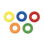 Бусины дерево ⌀25 мм, цветной микс, колечки, 15 г, Астра