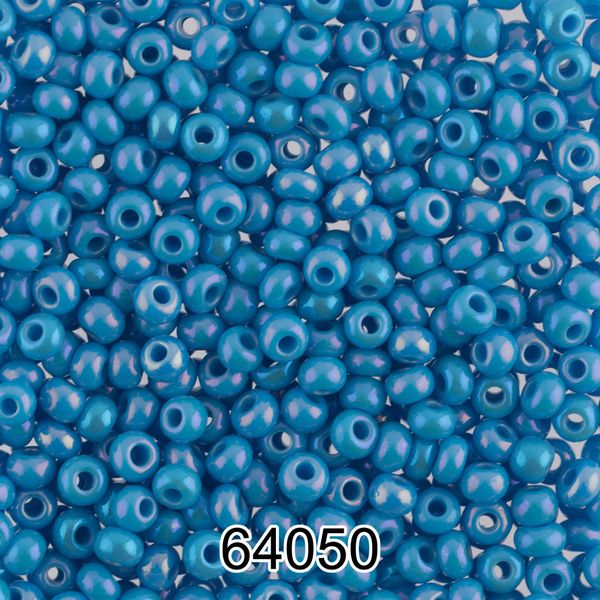 Бисер Preciosa 10/0 (2.3 мм), 500 г, 64050 (Ф288) голубой
