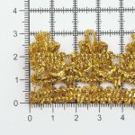 Тесьма отделочная вязаная 32 мм, 10 м, (золото)