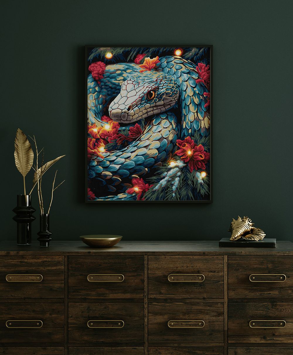 Картина по номерам Фрея PNB/PLDD-259, Волшебная змея, (со светодиодами) 50х40 см