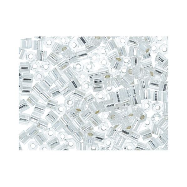 Бисер Toho 11/0 Hexagon 3 (2.2 мм), 25 г (5х5 г), 0021 серебристый