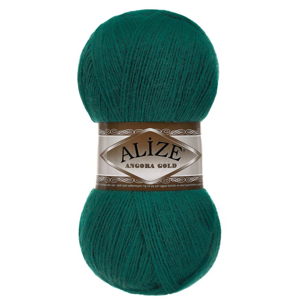 Пряжа Alize (Ализе) Angora Gold / уп.5 мот. по 100 г, 550м, 426 т.зелёный