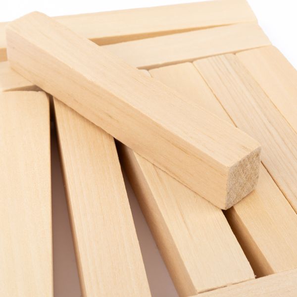 Заготовка из дерева (набор) брусок 12х2х2 см, 10 шт, Mr.Carving, П-04