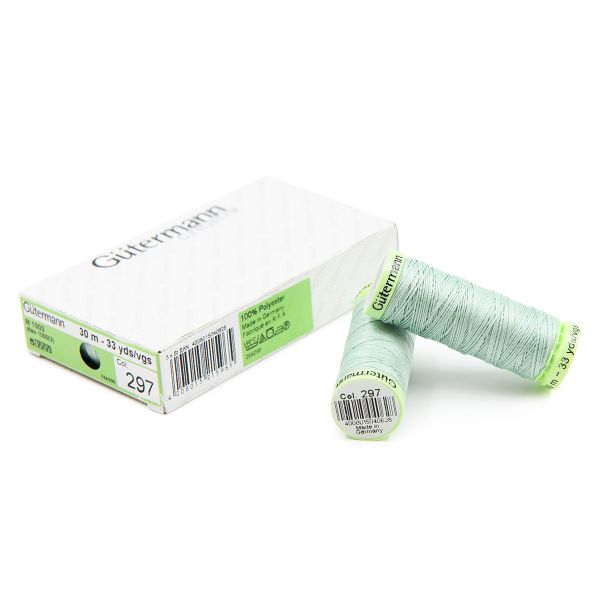 Нитки отделочные Gutermann Top Stitch, 30м, 297 бело-мятный, 5 катушек