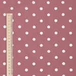 Штапель в горошек 90 г/м², 145 см / 2 метра, TBY.Vidt.08 цв.розовый