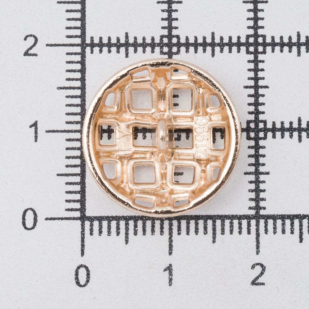 Пуговицы на ножке 28L=18 мм, металл, Gold (золотой), 10 шт, MP11